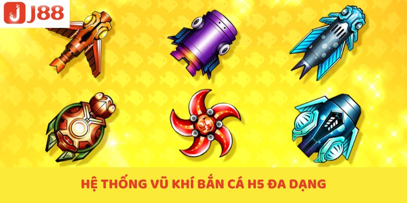 Hệ thống vũ khí săn cá đa dạng Hệ thống vũ khí săn cá đa dạng